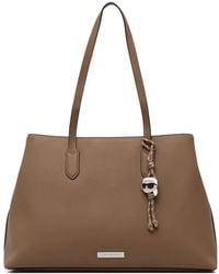 KARL LAGERFELD - Ikon Charm-Detail Tote Bag - Lyst