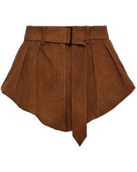 Magda Butrym - Belted Pleated Shorts - Lyst