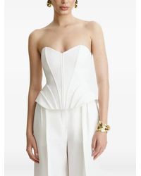 Benedetto - Structured Peplum Corset Top - Lyst