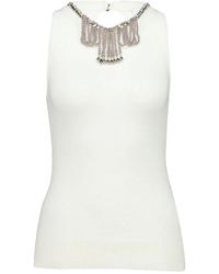Rabanne - Embellished Sleeveless Tank Top - Lyst