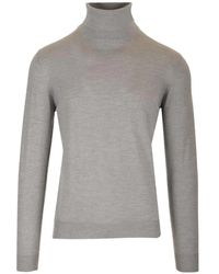 Mauro Ottaviani - Ribbed-Trim Roll-Neck Sweater - Lyst