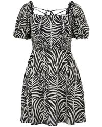 HUGO - Kasota Zebra-print Dress - Lyst