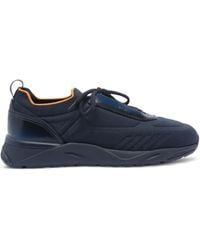 Santoni - Lace-Up Knitted Sneakers - Lyst