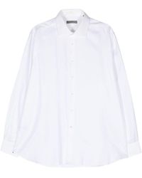 Corneliani - Patterned-jacquard Cotton Shirt - Lyst