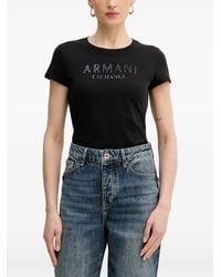 ARMANI EXCHANGE - Logo-Embellished T-Shirt - Lyst