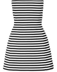 Ioana Ciolacu - Vestido palabra de honor a rayas - Lyst