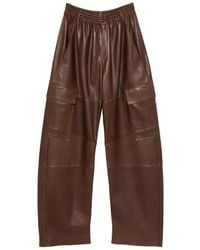 Petar Petrov - Leather Cargo Pants - Lyst