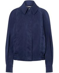 Alberta Ferretti - Chaqueta bómber con cremallera - Lyst