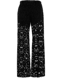 Fendi - Lace-Detail Trousers - Lyst