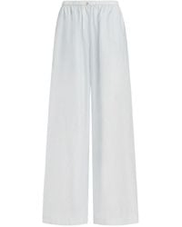 12 STOREEZ - Elasticated-Waist Striped Trousers - Lyst