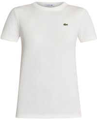 Lacoste - T-shirt con applicazione - Lyst