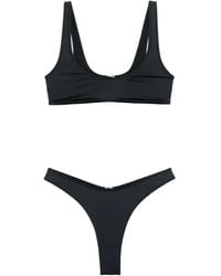 VENUJA - Plunge-Neck Bikini Set - Lyst