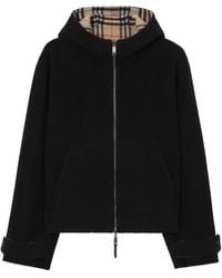 Burberry - Reversible Wool Hooded Jacket - Lyst