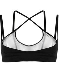 The Attico - Top Met Mesh Vlak - Lyst