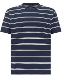 Paul & Shark - Stripe-Pattern T-Shirt - Lyst