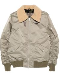Giorgio Brato - Shearling-Collar Bomber Jacket - Lyst