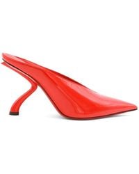 Ferragamo - Itaca Sculpted Leather Mules - Lyst