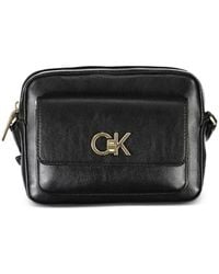 Calvin Klein - Small Logo-Plaque Shoulder Bag - Lyst