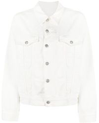 MM6 by Maison Margiela - Jeansjacke Mit Cut-Outs - Lyst