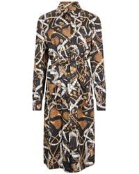 Moschino - Graphic-Print Midi Dress - Lyst