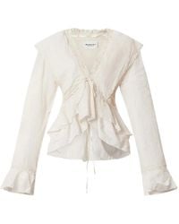 Isabel Marant - Damienne Ruffled Blouse - Lyst