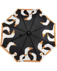 Moschino - Goose-Print Curved-Handle Umbrella - Lyst