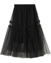 B+ AB - Ruffled Full Midi Skirt - Lyst