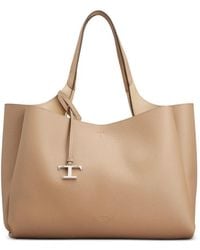 Tod's - Logo-Detail Medium Shoulder Bag - Lyst