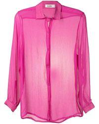 Amir Slama - Long-Sleeved Sheer Shirt - Lyst