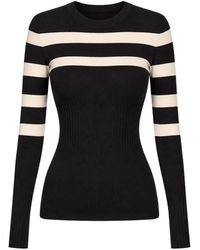 Patrizia Pepe - Striped Long-Sleeve Top - Lyst