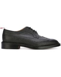 Hombre Zapatos de Zapatos con cordones de Zapatos brogue Zapatos oxford tipo brogue de cuero texturizado Thom Browne de Cuero de color Negro para hombre 