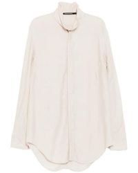 Julius - Overhemd Met Hoge Hals - Lyst