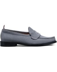 Thom Browne - Varsity Suede Loafers - Lyst