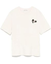 Moncler - Hand-Beaded Cotton T-Shirt - Lyst