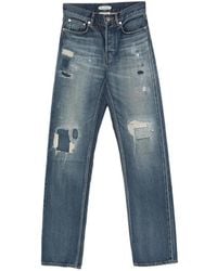 JW Anderson - Distressed-Effect Patchwork Jeans - Lyst