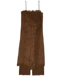 Bimba Y Lola - Lace-Trim Skirt-Trouser Hybrid Maxi Wrap Dress - Lyst