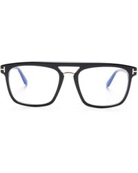 Tom Ford - Brille mit eckigem Gestell - Lyst