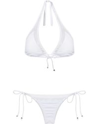 Amir Slama - Triangel-Bikini Mit Transparenten Einsätzen - Lyst