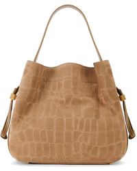 Elisabetta Franchi - Crocodile-Effect Tote Bag - Lyst