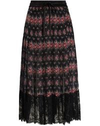 Dolce & Gabbana - Floral Lace Midi Skirt - Lyst