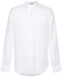 Eleventy - Slub-Texture Linen Shirt - Lyst