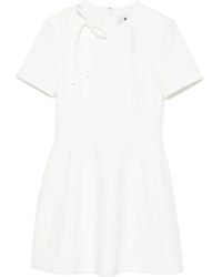 MSGM - Robe Courte À Col Noué - Lyst