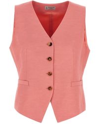 Alberto Biani - Buttoned Vest - Lyst