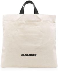 Jil Sander - Shopper mit Logo-Print - Lyst