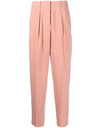 Pinko - High-waisted Tapered Trousers - Lyst