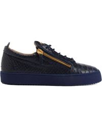 Giuseppe Zanotti - Frankie Reptile-Print Sneakers - Lyst