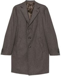 Canali - Single-Breasted Notched-Lapel Coat - Lyst