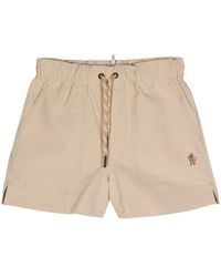 Moncler - Bermudas náuticas con parche del logo - Lyst