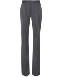 Sportmax - Pinstripe Flared Trousers - Lyst