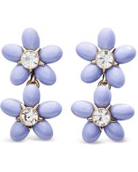 Carolina Herrera - Orecchini Pendenti Double Flower - Lyst